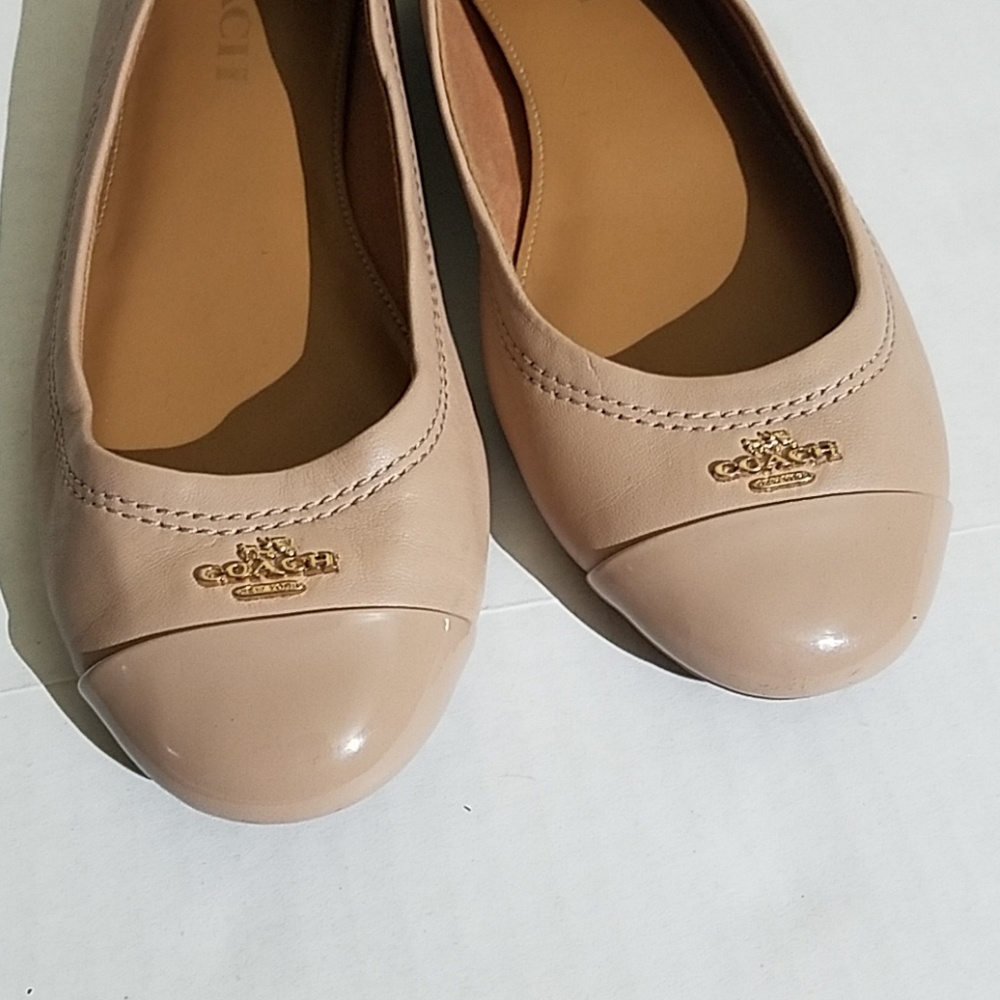 Coach nude on nude flats G6 - Picture 2 of 7